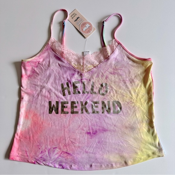 Colorful Tie-Dye Shorts Pajama Set, Women’s Size: Small - Picture 3 of 9